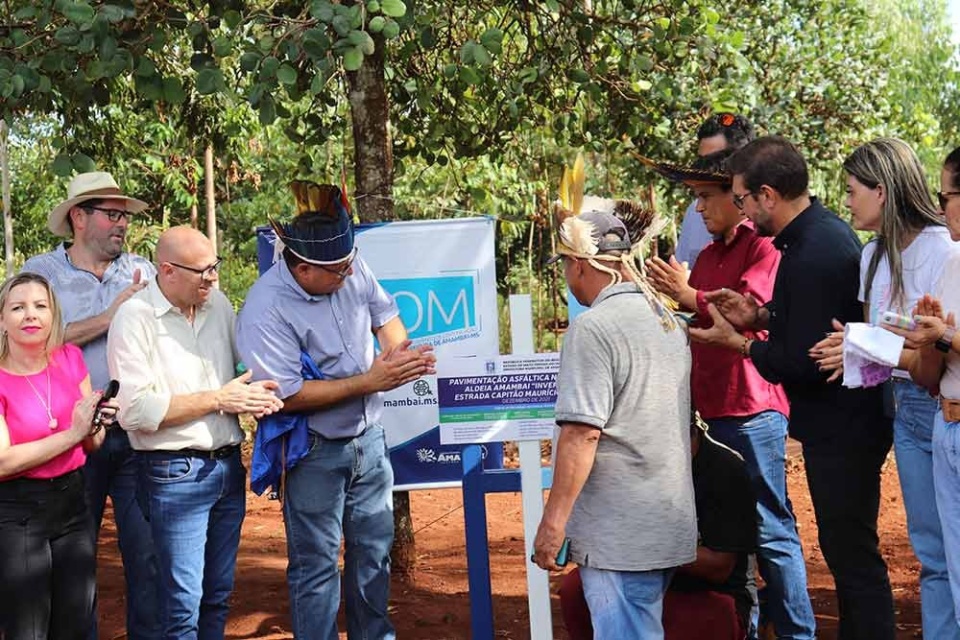 Inauguração: Aldeia Amambai se torna a primeira comunidade indígena com estrada asfaltada no Brasil