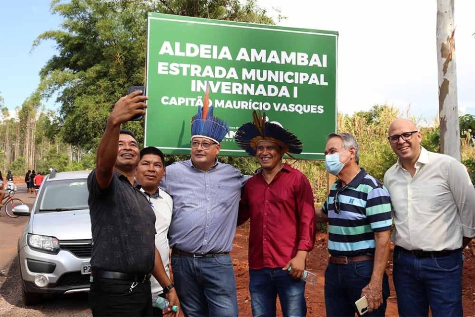 Inauguração: Aldeia Amambai se torna a primeira comunidade indígena com estrada asfaltada no Brasil