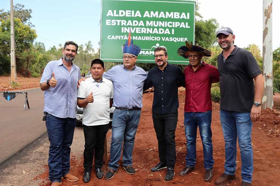 Inauguração: Aldeia Amambai se torna a primeira comunidade indígena com estrada asfaltada no Brasil