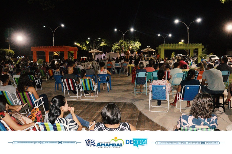 Prefeitura de Amambai inaugura obra 182: reconstrução e adequação da praça São José