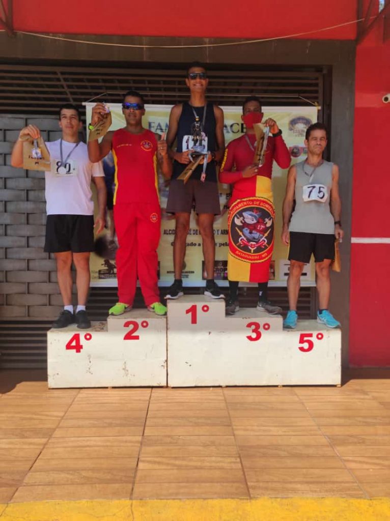 Bombeiro de Amambai é vice-campeão em corrida em Dourados