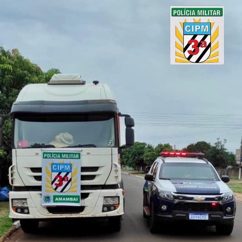 Polícia Militar recupera caminhão roubado em golpe do falso frete em Amambai