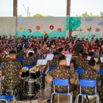 17° Regimento de Cavalaria Mecanizado realiza apresentação na Escola Municipal Maria Bataglin Machado.