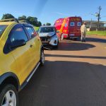 Colisão de carros deixa duas mulheres feridas em Amambai