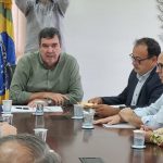 Prefeito, vice, secretários e vereadores de Amambai participam de audiência com o Governador do Estado em Campo Grande