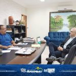 Secretário de Estado de Educação participa de reunião na Prefeitura de Amambai
