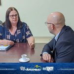 Secretário de Estado de Educação participa de reunião na Prefeitura de Amambai