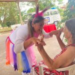 Lar do Idoso recebeu a visita da coelhinha da Páscoa na quinta-feira (6)