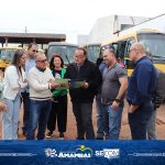 Prefeito e vereadores visitam Garagem Central e discutem desafios do transporte escolar em Amambai