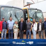 Prefeito e vereadores visitam Garagem Central e discutem desafios do transporte escolar em Amambai