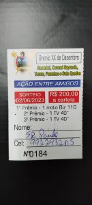 Militares do Corpo de Bombeiros realizam sorteio de prêmios em prol da construção da sede do Grêmio XX de Dezembro