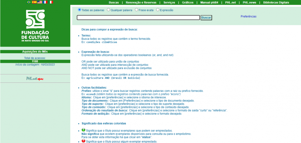 Acervo digital da Biblioteca Pública de MS está disponível para pesquisa on-line Acervo digital da Biblioteca Pública de MS está disponível para pesquisa on-line