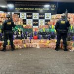 DOF apreende mais de 4 toneladas de drogas em carreta carregada com farelo de milho em Amambai
