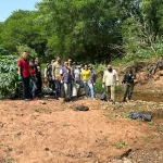 Alunos, servidores e militares realizam ação de preservação ambiental no Córrego Retiro