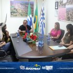 Prefeito Bandeira recepciona Deputada Federal Célia Xakriabá em Amambai
