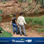 Alunos, servidores e militares realizam ação de preservação ambiental no Córrego Retiro