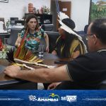 Prefeito Bandeira recepciona Deputada Federal Célia Xakriabá em Amambai