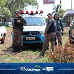 Alunos, servidores e militares realizam ação de preservação ambiental no Córrego Retiro