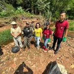 Alunos, servidores e militares realizam ação de preservação ambiental no Córrego Retiro