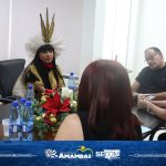 Prefeito Bandeira recepciona Deputada Federal Célia Xakriabá em Amambai
