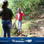 Alunos, servidores e militares realizam ação de preservação ambiental no Córrego Retiro