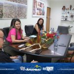 Prefeito Bandeira recepciona Deputada Federal Célia Xakriabá em Amambai