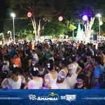 Espetáculo de cores, luzes e música marcaram a abertura do Natal de Luzes 2023 em Amambai