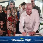 Prefeitura de Amambai, Governo do Estado, Grupo Solo Mio e Câmara Municipal inauguraram Escola Novo Horizonte