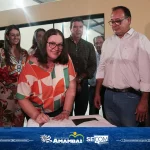 Prefeitura de Amambai, Governo do Estado, Grupo Solo Mio e Câmara Municipal inauguraram Escola Novo Horizonte