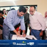 Prefeitura de Amambai, Governo do Estado, Grupo Solo Mio e Câmara Municipal inauguraram Escola Novo Horizonte