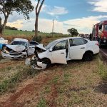 Bombeiros socorrem vítimas de acidente entre Amambai e Ponta Porã