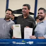 Prefeitura de Amambai, Governo do Estado, Grupo Solo Mio e Câmara Municipal inauguraram Escola Novo Horizonte