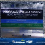 Prefeitura de Amambai, Governo do Estado, Grupo Solo Mio e Câmara Municipal inauguraram Escola Novo Horizonte
