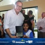 Prefeitura de Amambai, Governo do Estado, Grupo Solo Mio e Câmara Municipal inauguraram Escola Novo Horizonte