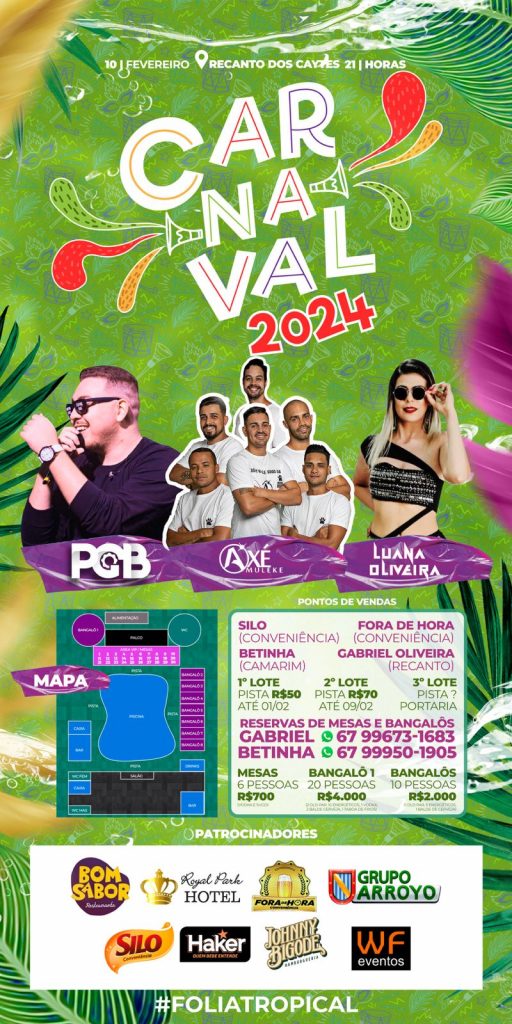 Recanto dos Caytés vai animar o Carnaval de Amambai Recanto dos Caytés vai animar o Carnaval de Amambai
