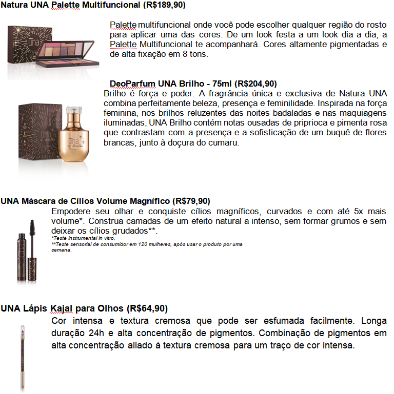 Natura apresenta a coleção UNA Brilho, exclusiva para as festas de final de ano