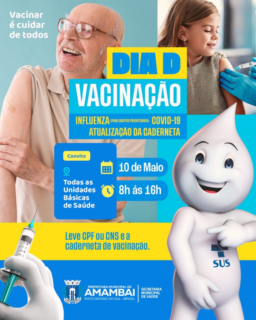 Casos de vírus respiratórios aumentam e Saúde de Amambai alerta para vacinação e cuidados preventivos