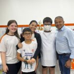 Presidente da Câmara de Amambai, Darci, prestigia Feira de Ciências do CELQ