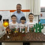 Presidente da Câmara de Amambai, Darci, prestigia Feira de Ciências do CELQ
