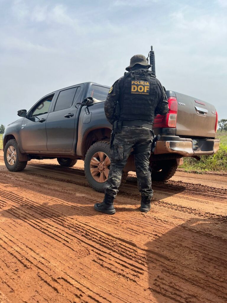 Caminhonete roubada no Rio de Janeiro é recuperada pelo DOF em Amambai