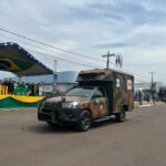 Desfile cívico-militar abre programação de aniversário de 77 anos de Amambai