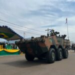 Desfile cívico-militar abre programação de aniversário de 77 anos de Amambai