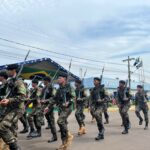 Desfile cívico-militar abre programação de aniversário de 77 anos de Amambai