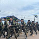 Desfile cívico-militar abre programação de aniversário de 77 anos de Amambai