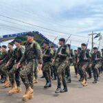 Desfile cívico-militar abre programação de aniversário de 77 anos de Amambai