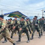 Desfile cívico-militar abre programação de aniversário de 77 anos de Amambai