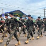 Desfile cívico-militar abre programação de aniversário de 77 anos de Amambai