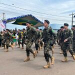 Desfile cívico-militar abre programação de aniversário de 77 anos de Amambai