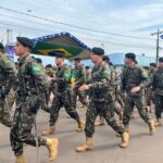 Desfile cívico-militar abre programação de aniversário de 77 anos de Amambai