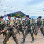 Desfile cívico-militar abre programação de aniversário de 77 anos de Amambai